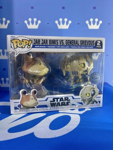 FUNKO POP<星球大戰StarWars>恰恰.賓客斯與格里弔`弗斯將軍-孖裝-No.2pack