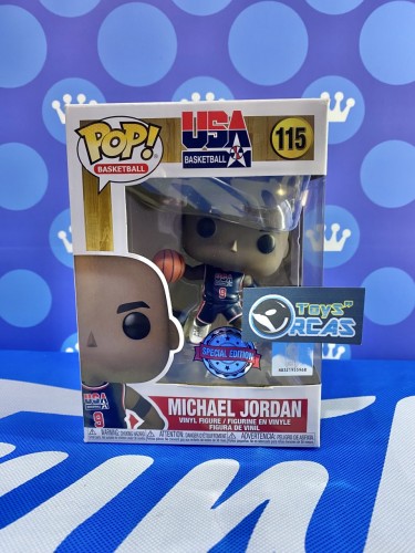 FUNKO POP<經典NBA>92USA_米高.佐敦(黑藍衫)-No.115