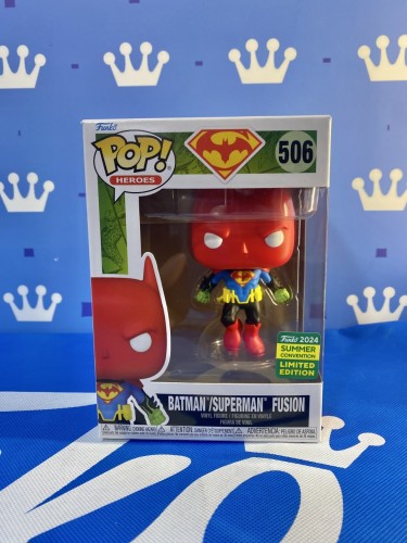 FUNKO POP<蝙蝠俠與超人>蝙蝠俠與超人融合體 BATMAN/SUPERMAN FUSION-限定款-NO.506