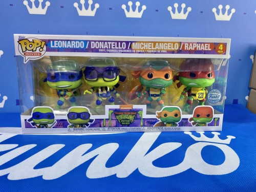 FUNKO POP<忍者龜-變種新任務>四公仔套裝-NO.4 packS