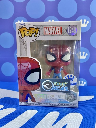 FUNKO POP<迪士尼100週年_MARVEL>蜘蛛俠(鑽石切割版)-No.1246