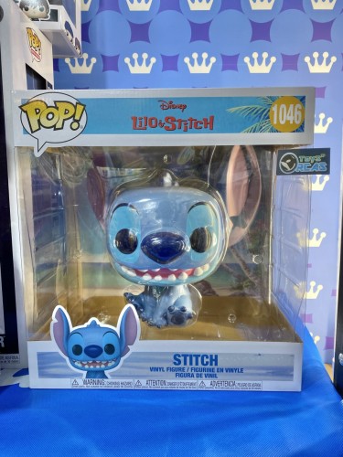 FUNKO POP<扮嘢小魔星> 史迪仔10吋STITCH 微笑坐姿-NO.1046