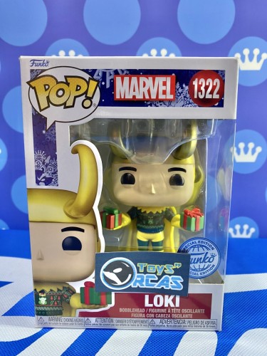 FUNKO POP<MARVEL>洛基_聖誕版(金屬色)-NO.1322