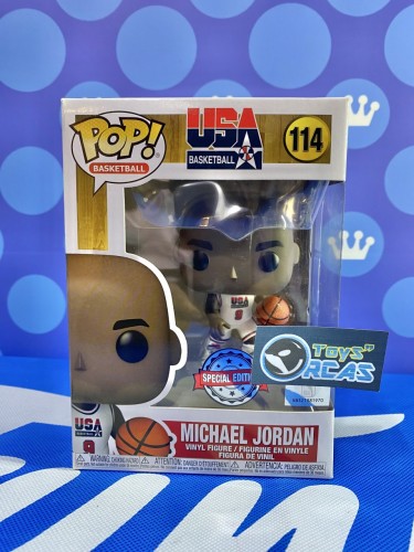 FUNKO POP<經典NBA>92USA_米高.佐敦(白衫)-No.114