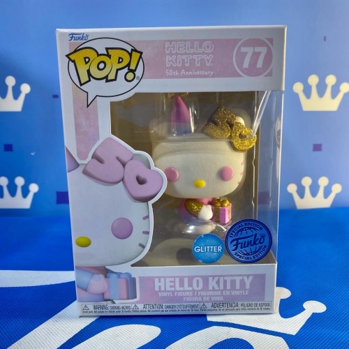 FUNKO POP<Hello Kitty 50週年>HELLO KITTY_禮物-No.77 (Special Edition)