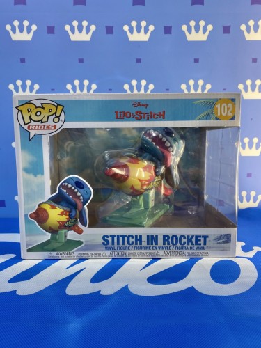 FUNKO POP<扮嘢小魔星>史迪仔坐火箭Stitch in rocket-NO.102