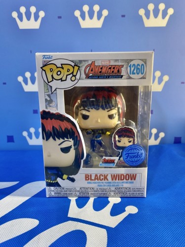 FUNKO POP <復仇者聯盟:地球最強大的英雄> 60 週年紀念,黑寡婦附別針BLACK WIDOW-No.1260