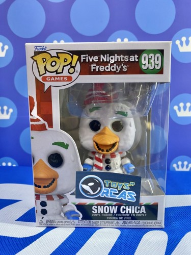 FUNKO POP<玩具熊的五夜後宮>雪人小雞哲卡Chica_聖誕節 -No.939