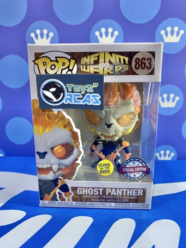 FUNKO POP<Infinity Warps> Ghost Panther (Glows In The Dark)-NO.863