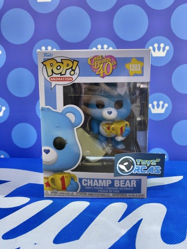 FUNKO POP <Care Bears 40th>Champ Bear(冠軍藍色)-No.1203