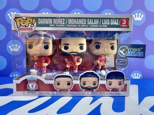 FUNKO POP<-利物浦> DARWIN NUNEZ / MOHAMED SALAH / LUIS DIAZ -3PACK