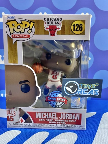 FUNKO POP<經典NBA>芝加哥公牛_米高.佐敦_45號(白衫1995)-No.126