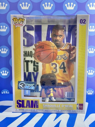 FUNKO POP<經典NBA>湖人奧尼爾(Slam雜誌封面背景盒)-No.02