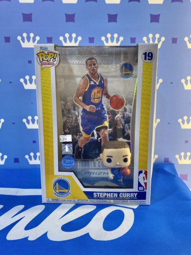 FUNKO POP<NBA>金州勇士作客史提芬.居里 BLUE(收藏卡背景盒)-No.19