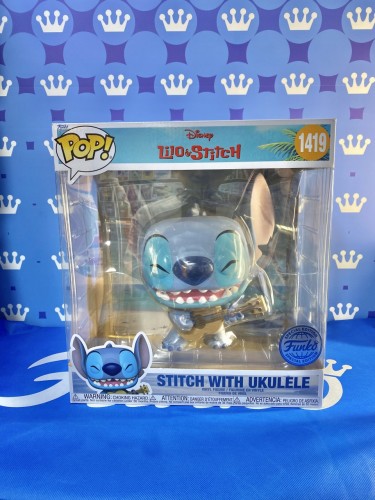 FUNKO POP<扮嘢小魔星> 史迪仔10吋STITCH WITH UKULELE-NO.1419