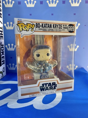 FUNKO POP<曼達洛人> 博-卡坦·克里茲  和王座 Bo-Katan Kryze-N0.669