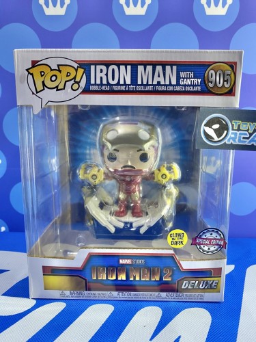 FUNKO POP<鐵甲奇俠2>6吋Iron Man Mark IV拆甲台裝(夜光版)-No.905