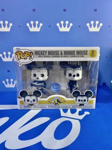 FUNKO POP <DISNEY>米奇與米妮(經典黑白色)-No.2pack