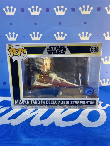 FUNKO POP<星際大戰> 阿索卡塔諾 （Ahsoka Tano)坐Delta 7 絕地星際戰鬥機 -NO.638