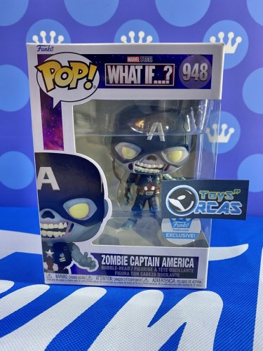 FUNKO POP<Marvel- What if…>Zombie Captain America-NO.948 (Funko Shop Exclusive)