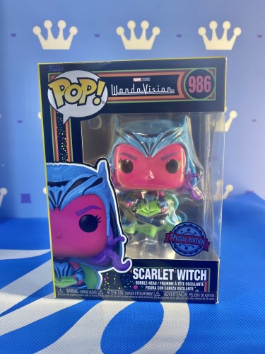 FUNKO POP<溫黛與幻視>緋紅女巫_黑暗神書(Blacklight版)-NO.986