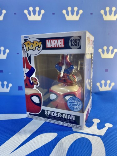 FUNKO POP<SPIDER MAN>倒掛蜘蛛俠與熱狗Spiderman with hot dog-No.1357