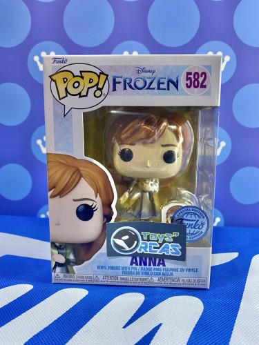 FUNKO POP終極公主<魔雪奇緣>安娜公主(金鑽版連襟章)-No.582