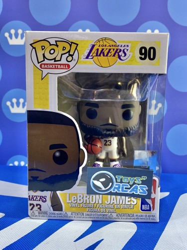 FUNKO POP<NBA>洛杉磯湖人_作客勒邦.占士(白衫)-No.90